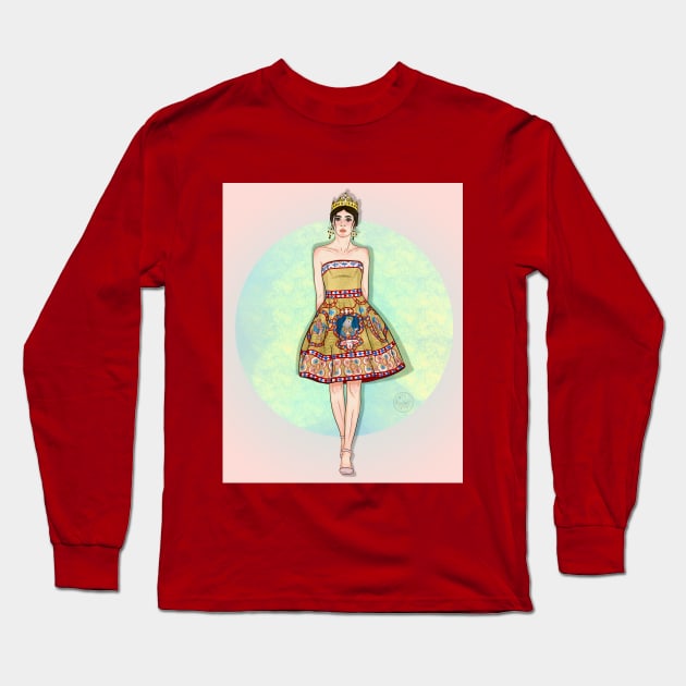 byzantine fashion girl Long Sleeve T-Shirt by kira4ka93